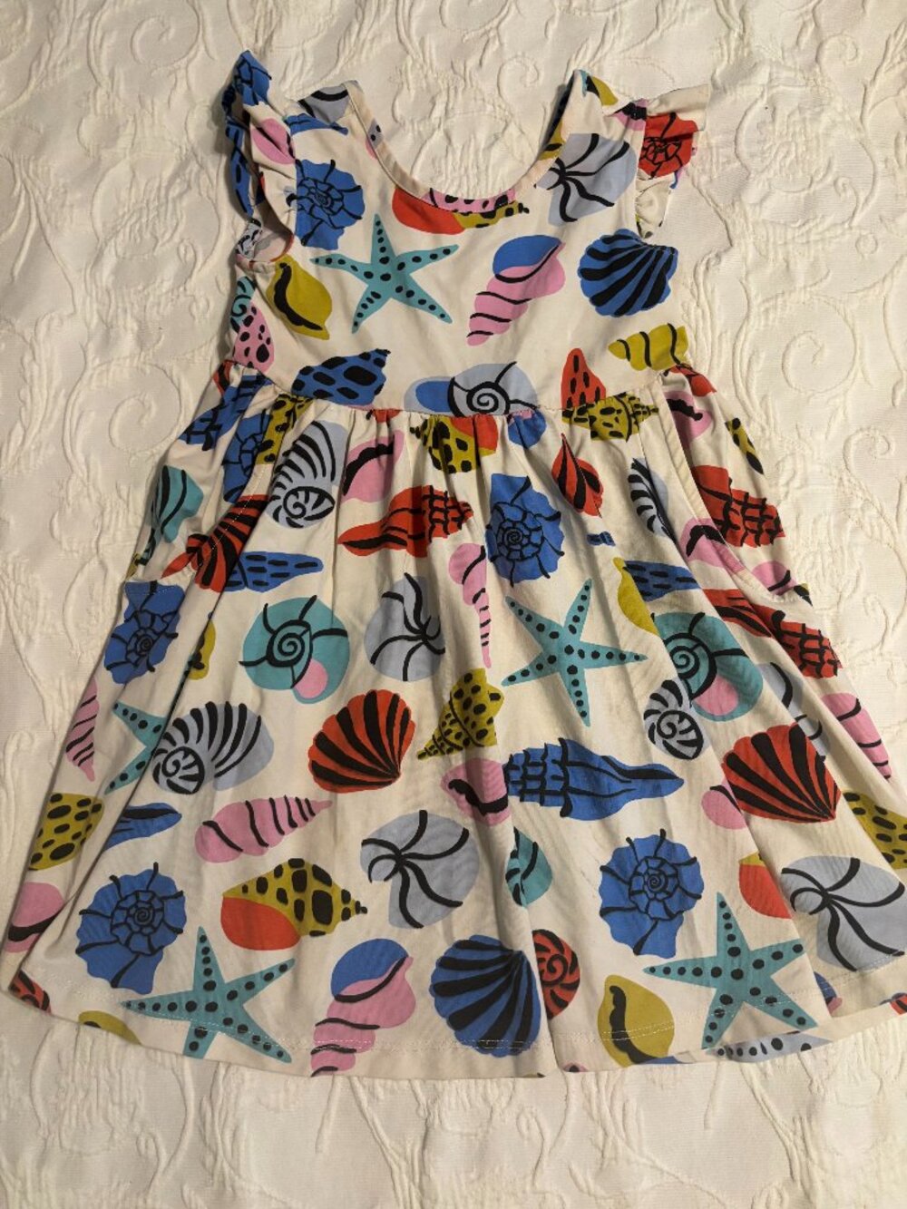 Hanna Andersson Super Soft Skater Dress Beachcomber - Size 4